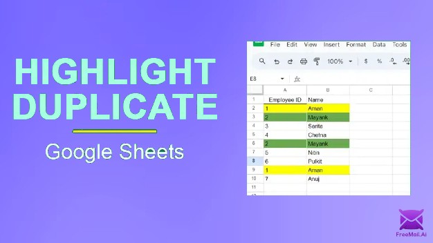 How to Effectively Highlight Duplicates in Google Sheets