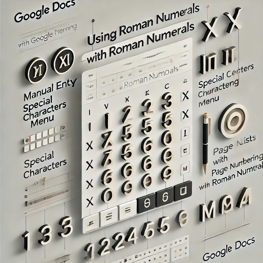 How to Use Roman Numerals in Google Docs