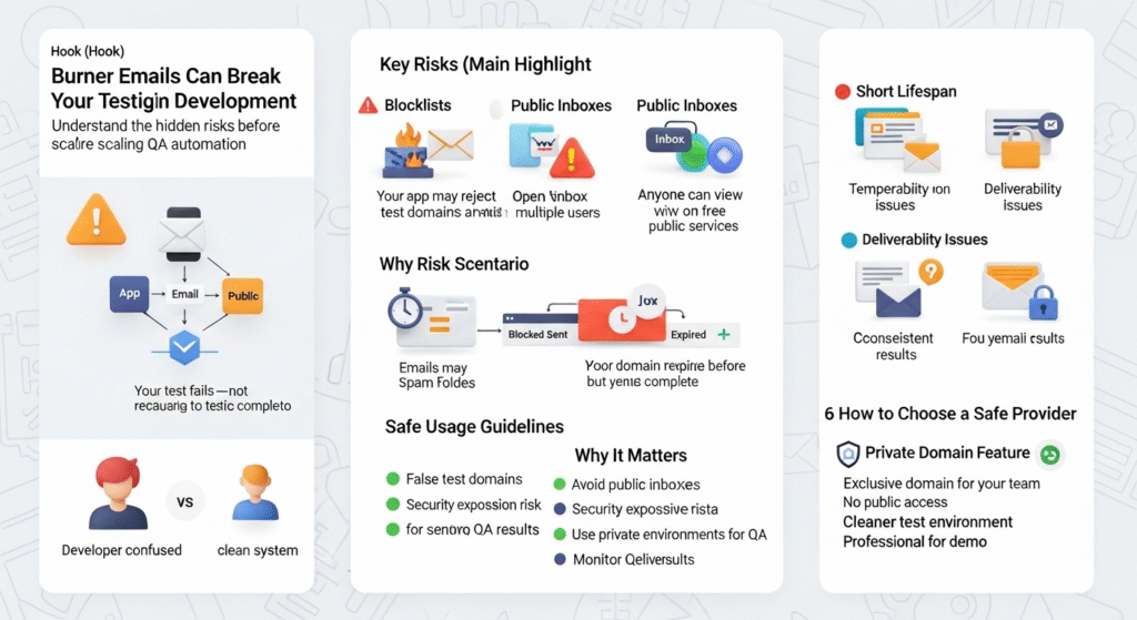 Risks of Using Burner Emails in Development