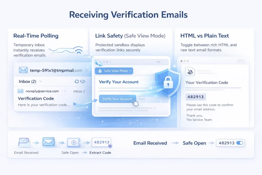 Receiving Verification Emails