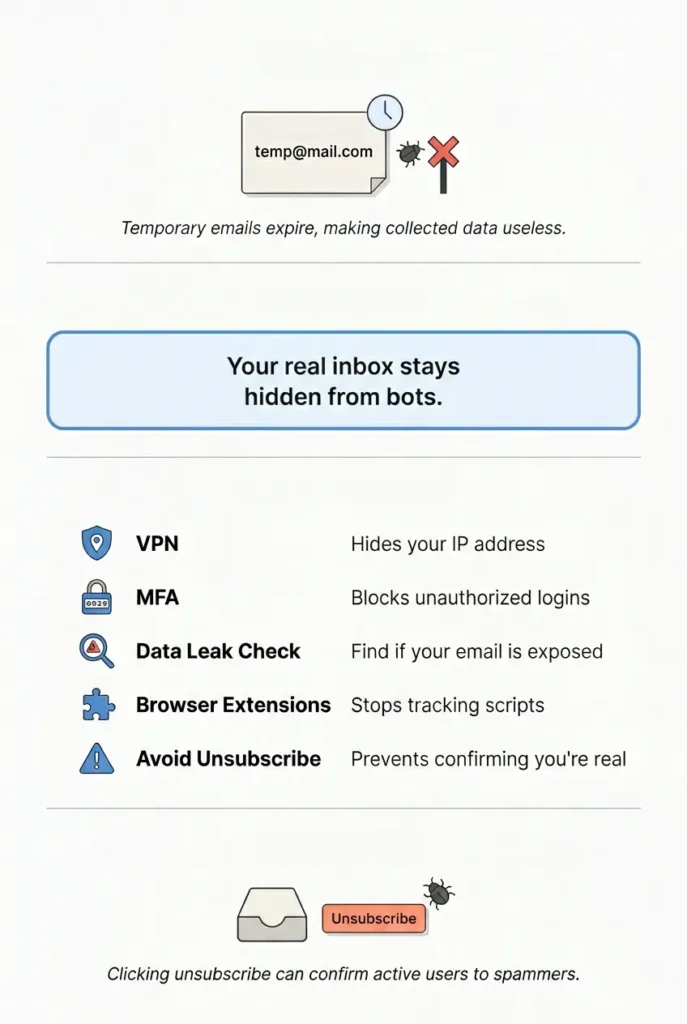 temporary email addresses block bots, Disposable Email Detection