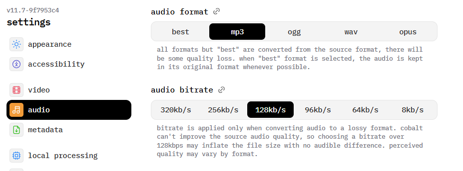 Cobalt mp3 converter
