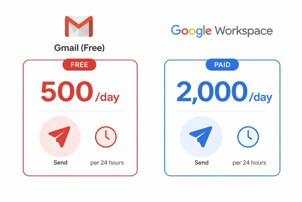 Gmail Mailing List Limits