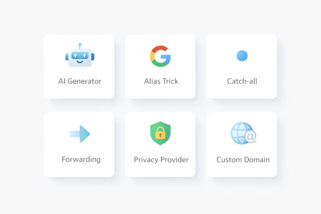 Six method cards for digital strategies