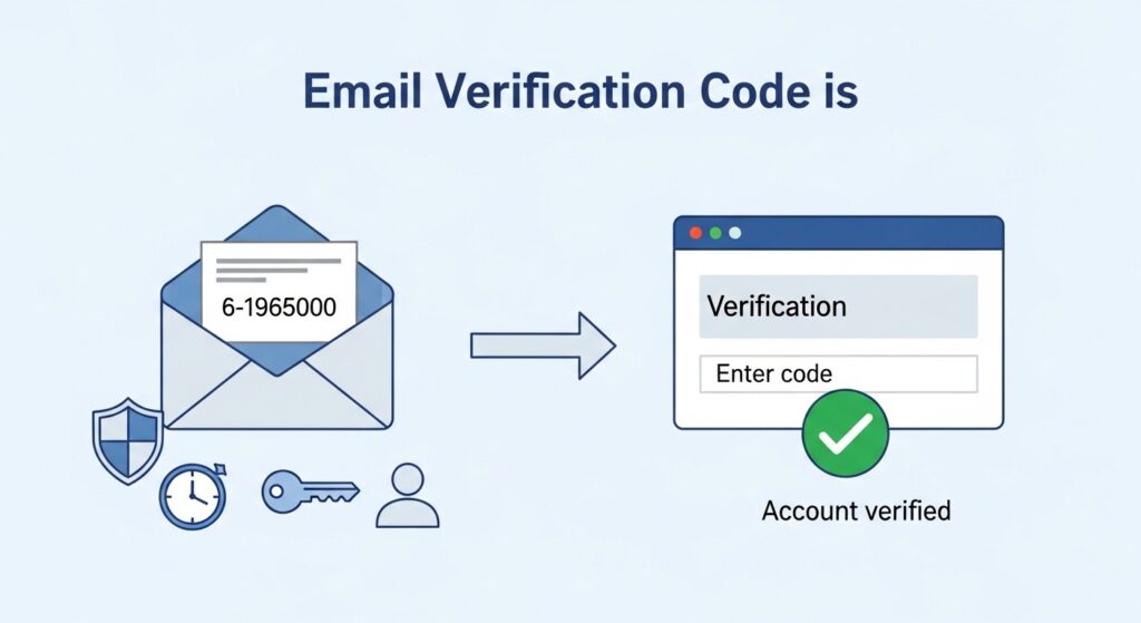 email verification code is