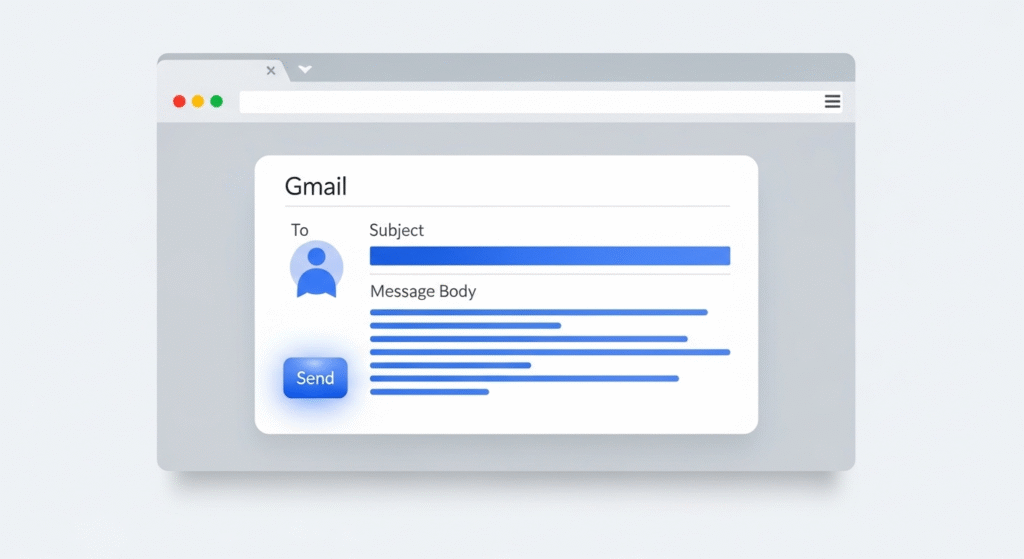 how to send someone an email using Gmail compose window