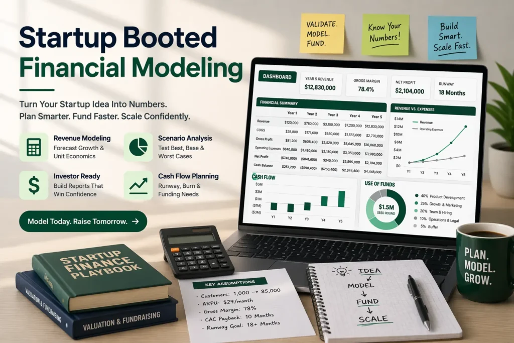 Startup Booted Financial Modeling