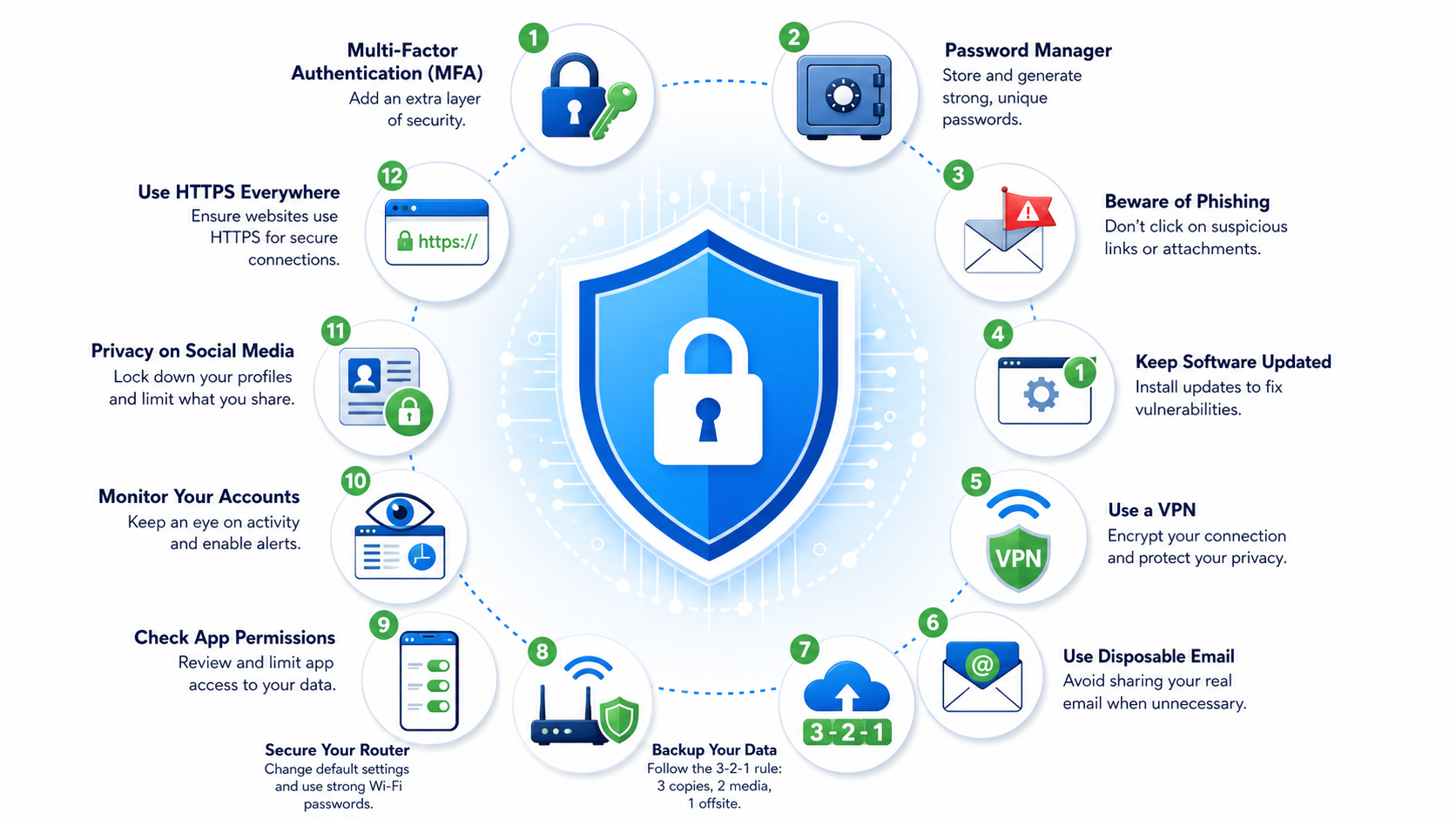 12 Cybersecurity Tips