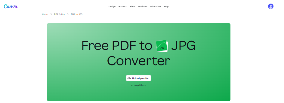 Canva PDF to JPG Converter