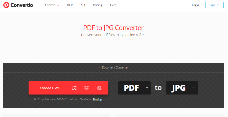 Convertio PDF to JPG 