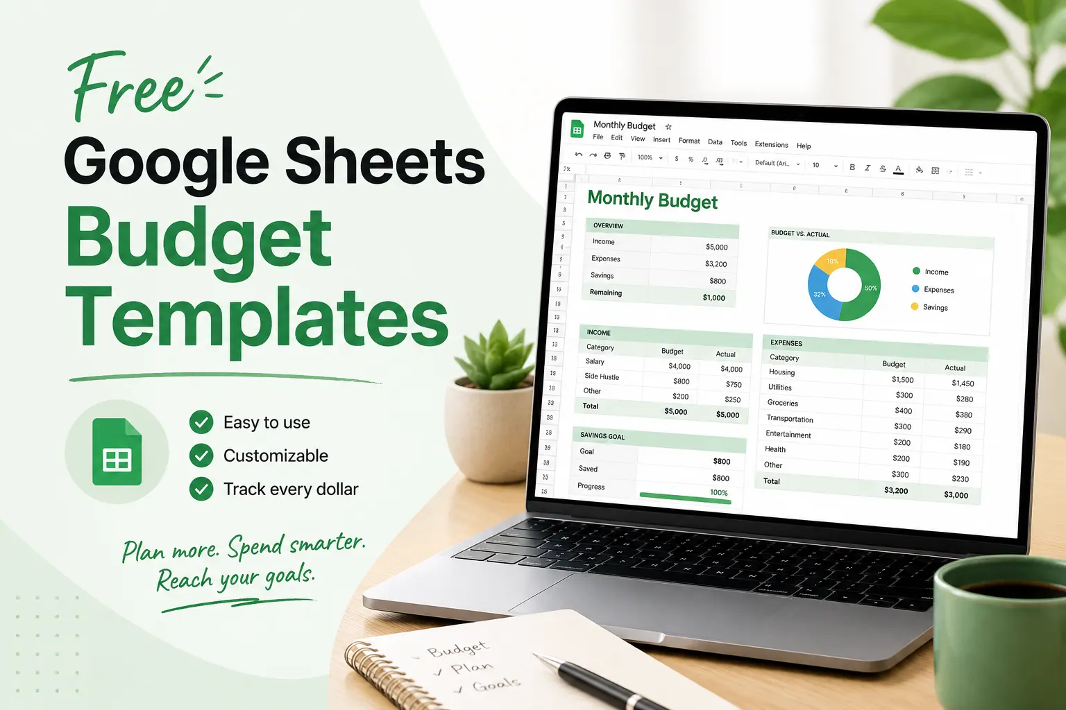 free Google Sheets budget templates