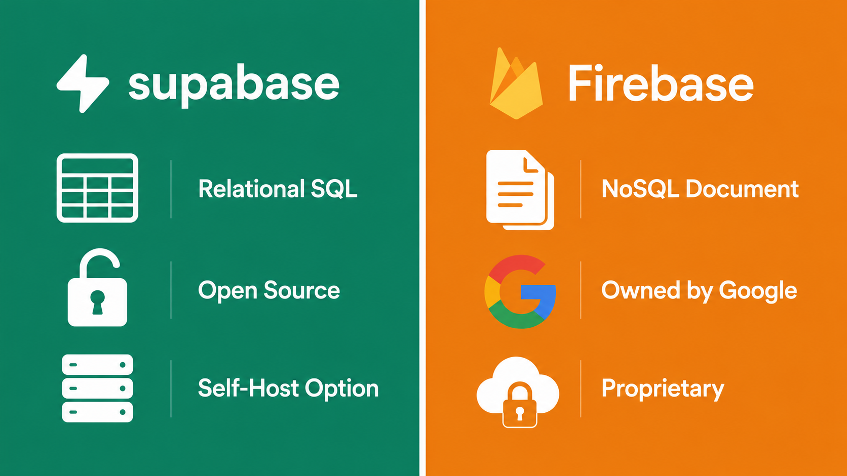 Supabase vs Firebase comparison
