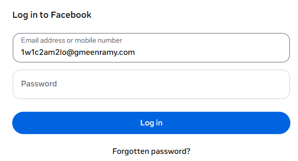 Enter the address in the email field