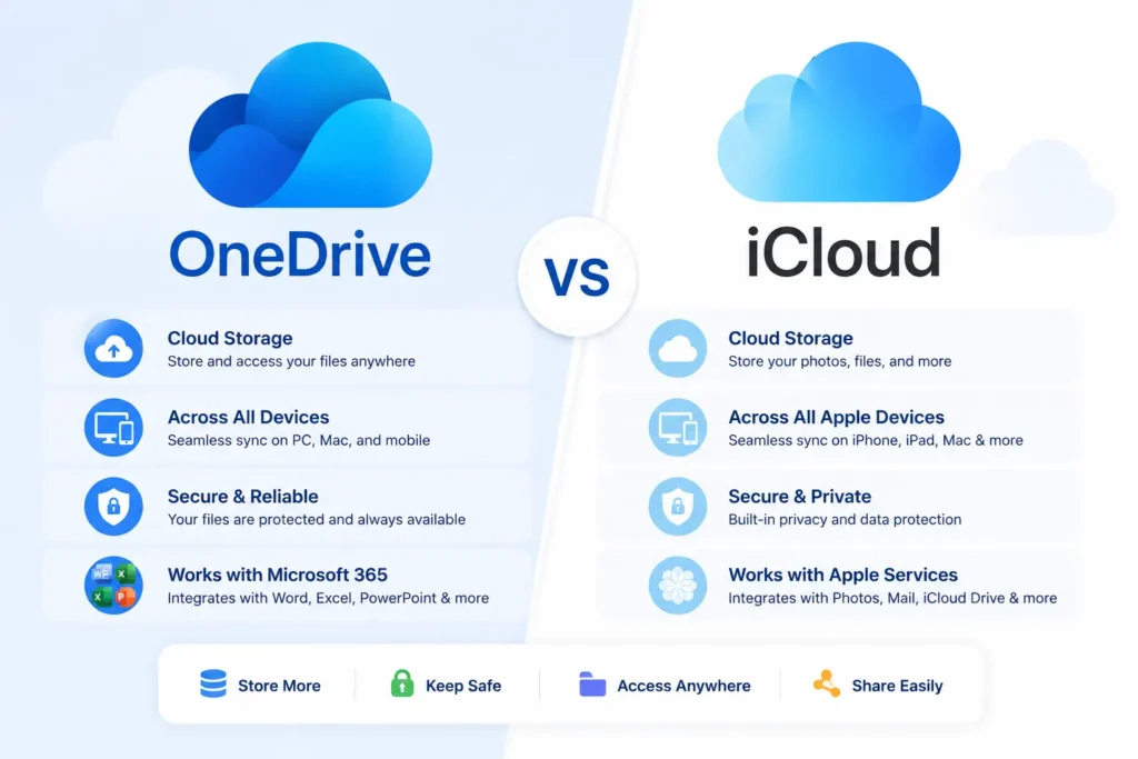 OneDrive and iCloud