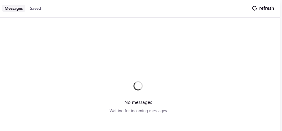 Return to the temporary inbox