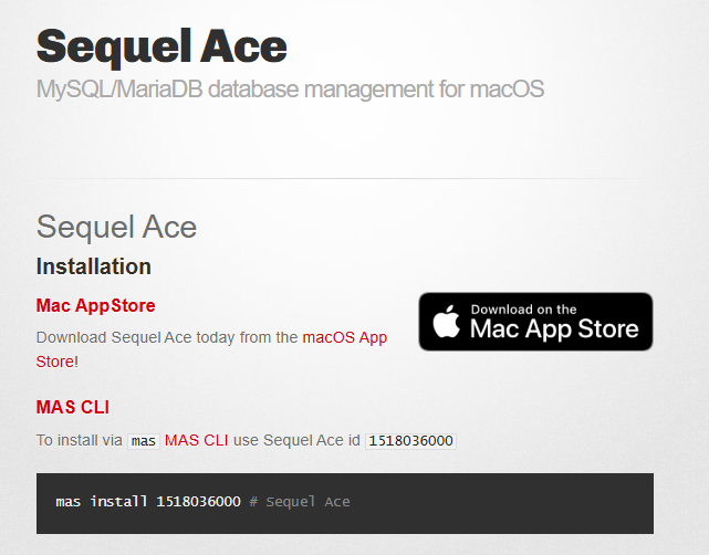Sequel Ace, sequel-ace.com