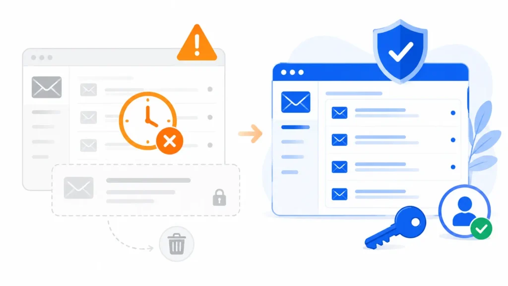 Temporary email expiry can affect Facebook account recovery