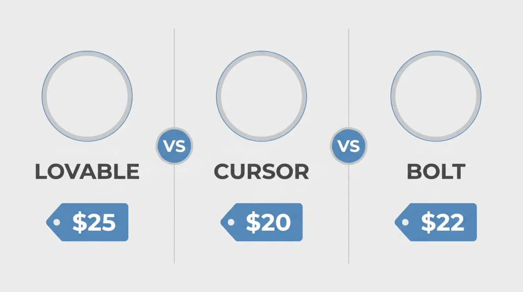 Lovable hidden costs iceberg showing credit burn and cloud hosting fees