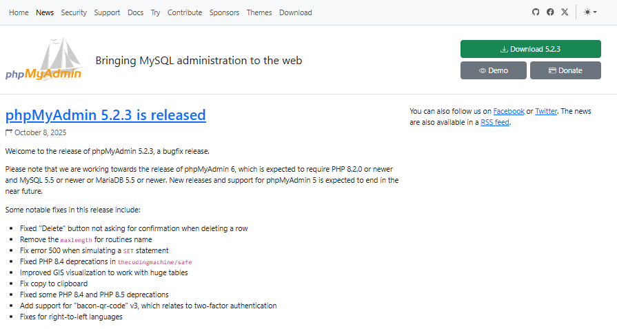 phpMyAdmin