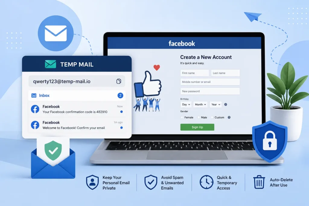Temp Mail for Facebook