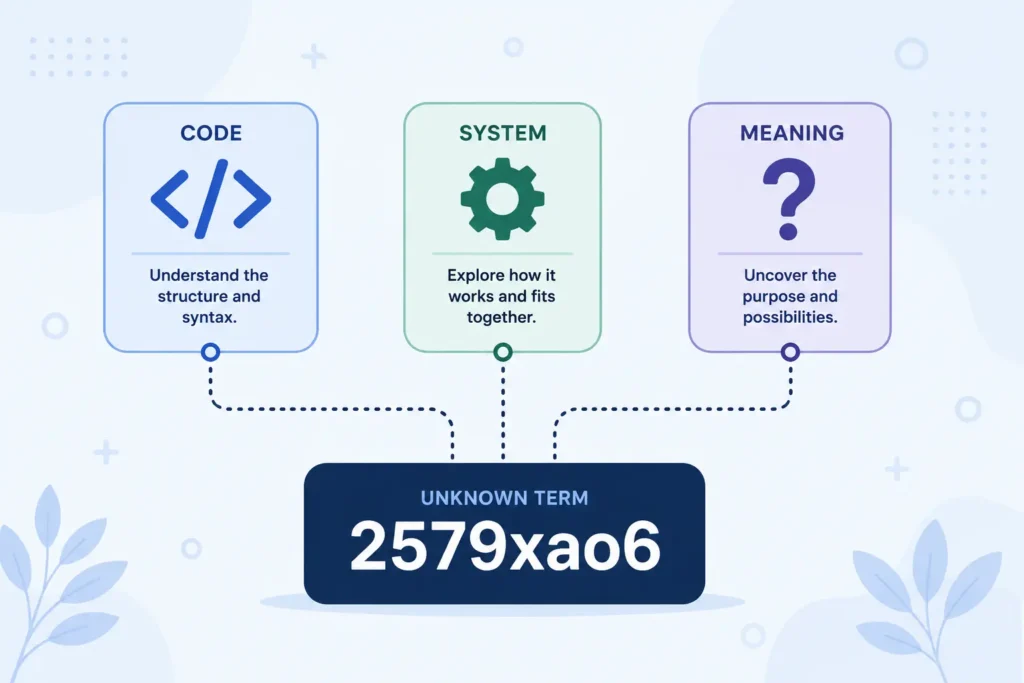 comparison of possible identities for 2579xao6 term