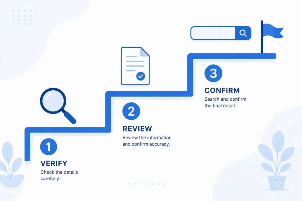 step by step process to verify what 2579xao6 means