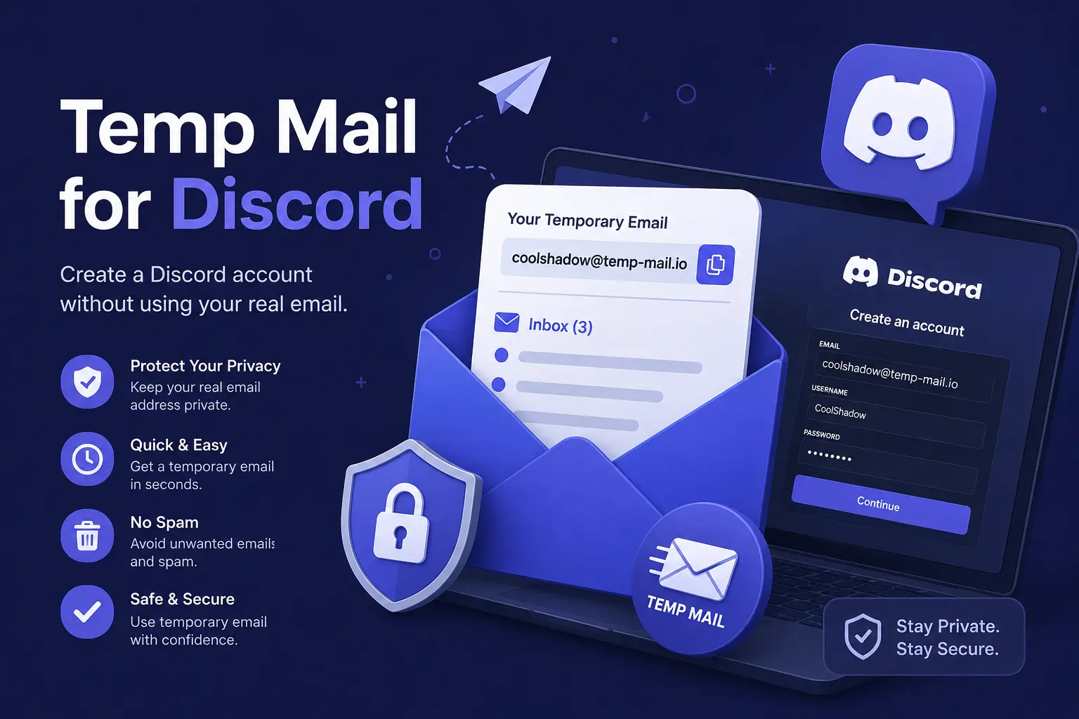Temp Mail for Discord
