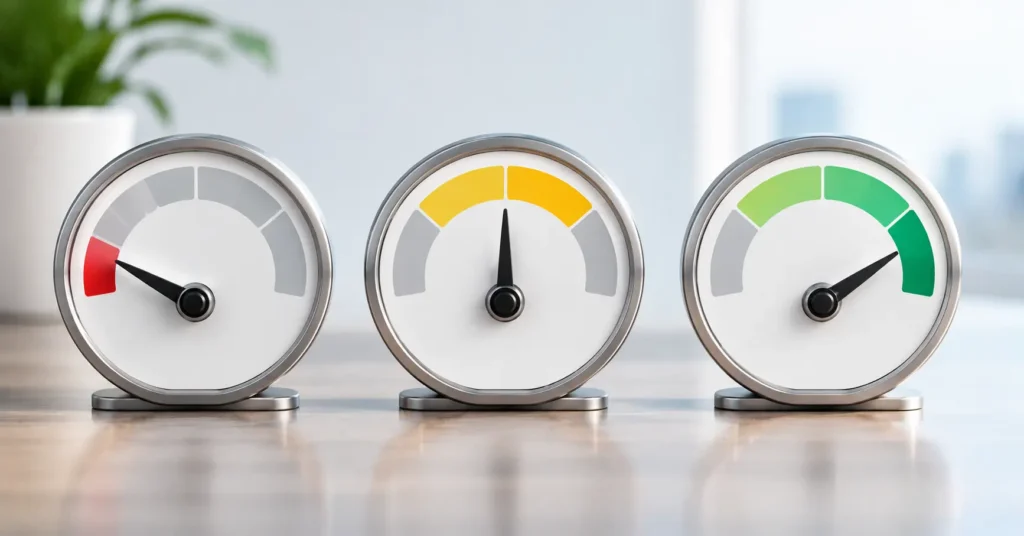 Three usage gauges showing Pro, Max 5x, and Max 20x capacity levels