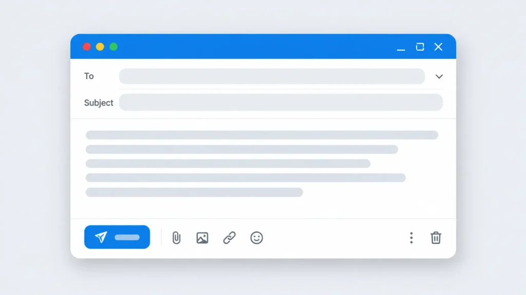 Sample email compose window showing a ready-to-use template for contacting the G15Tools.com team