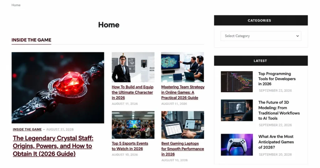 Screenshot of the g15tools.com menu and category list checked in September 2026