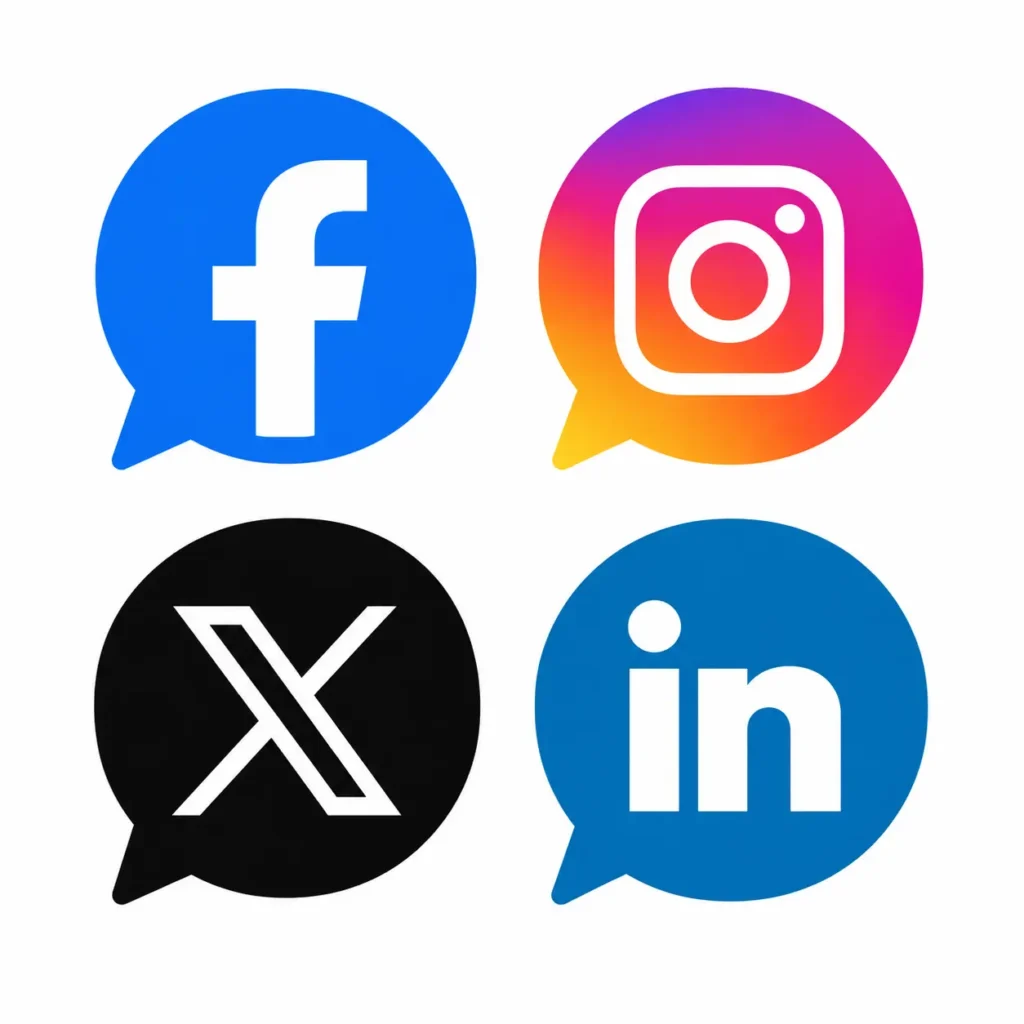 G15Tools.com social media contact options showing Facebook, Instagram, Twitter X, and LinkedIn icons