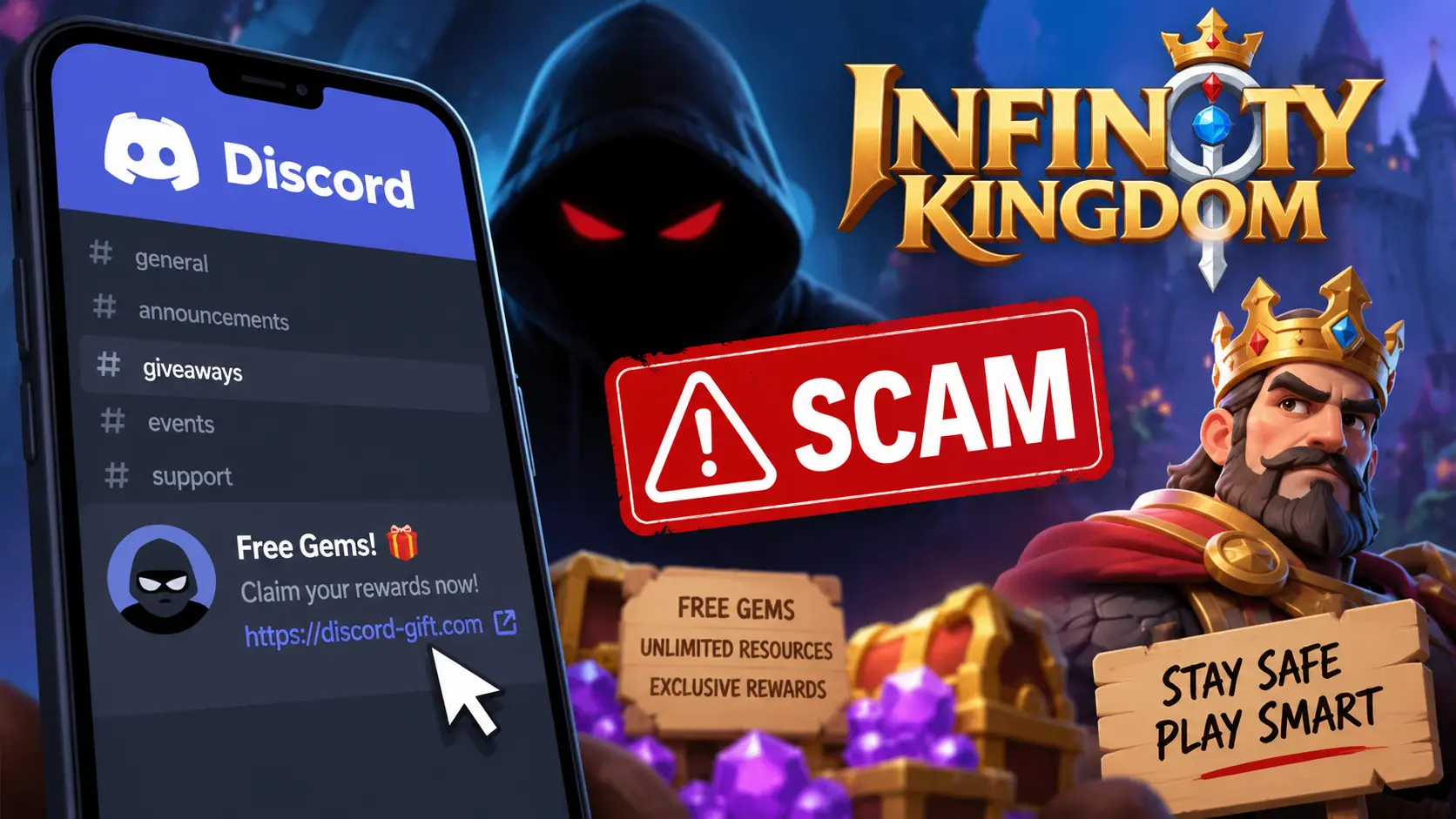 Infinity Kingdom Discord Scam