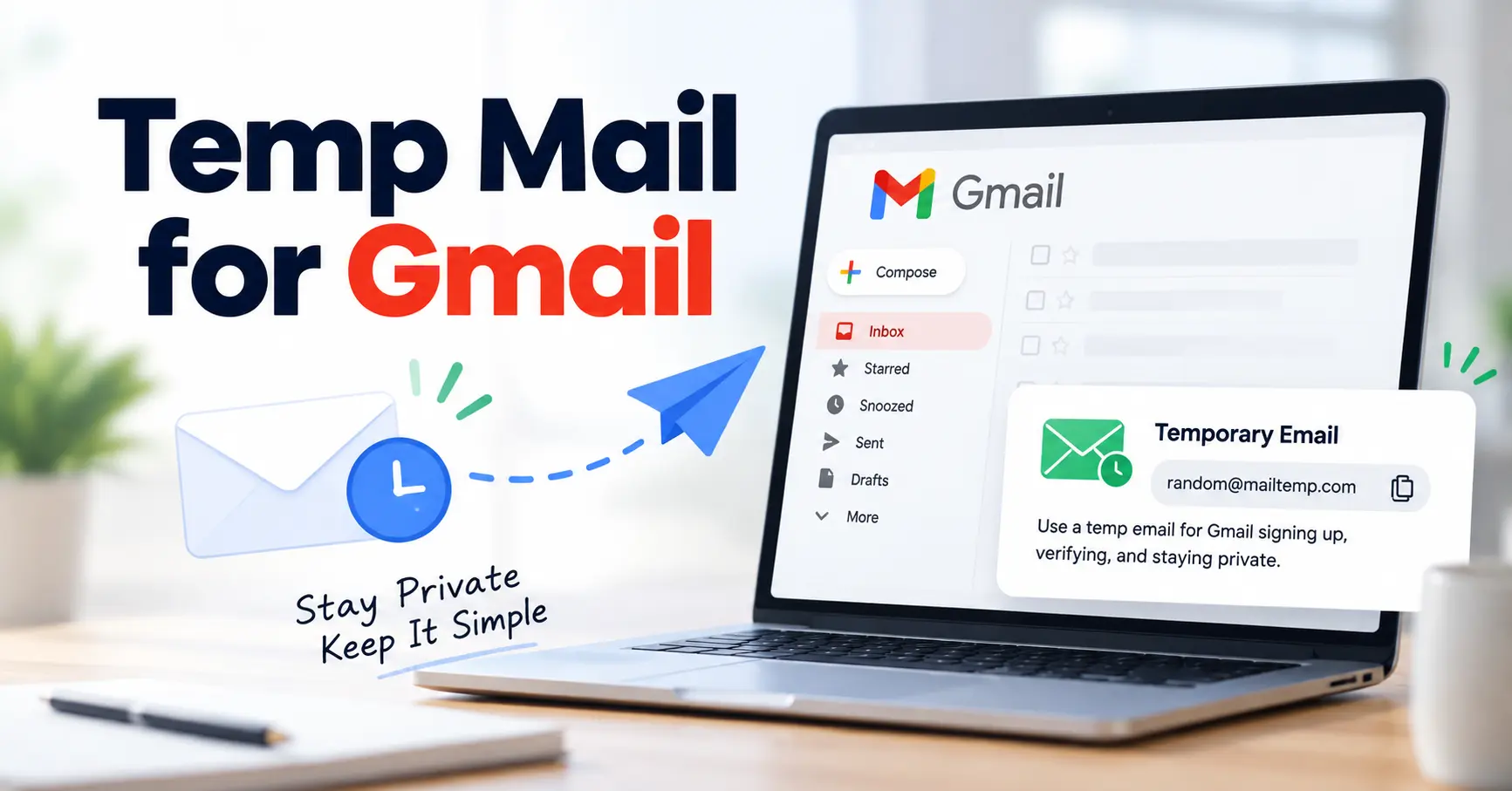 Temp Mail for Gmail, Temp Mail Gmail