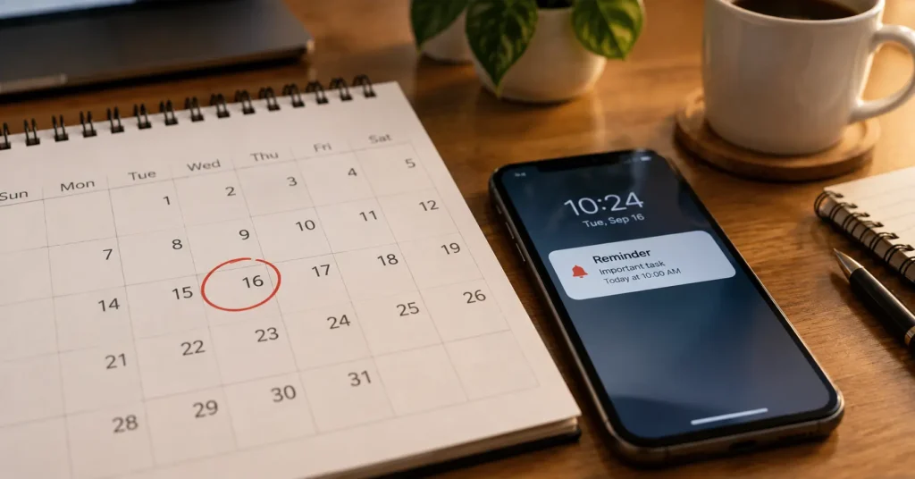 Calendar reminder to cancel the truthfinder free trial before it renews