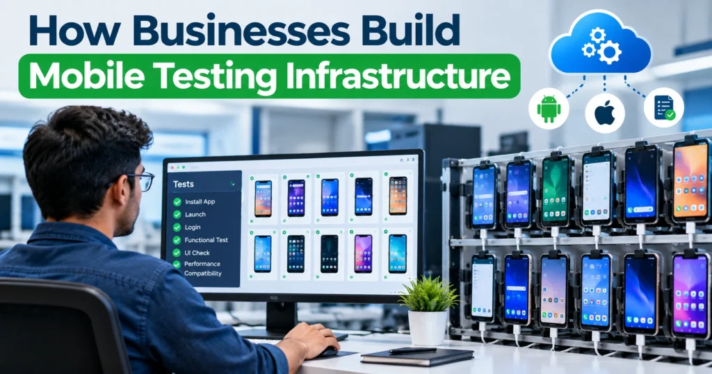 How Businesses Build Mobile Testing Infrastructur